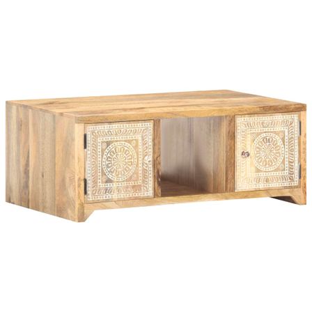 Table basse 90x50x35 cm Bois solide de manguier