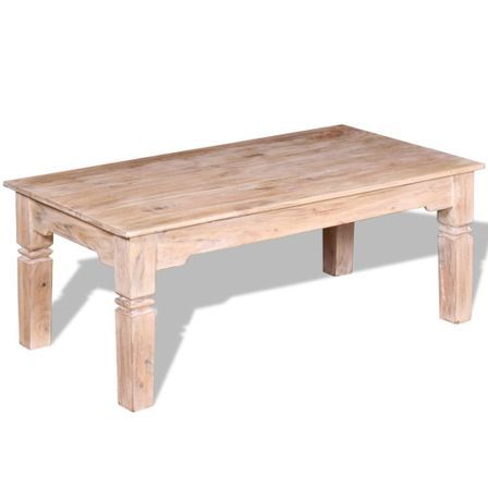 Table basse Bois d'acacia 110 x 60 x 45 cm