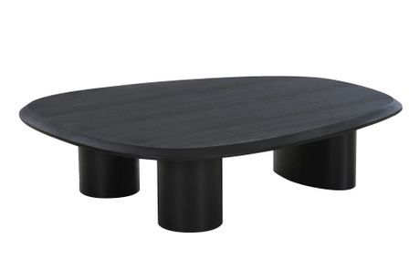 Table basse bois de frêne noir TIRANO
