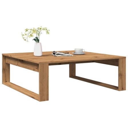 Table basse carrée en bois Luko 100 cm - Classique et intemporelle