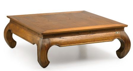 Table basse carrée en bois massif de Mindy Kastar 100 cm