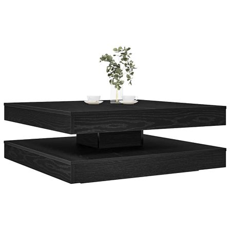 Table basse carrée rotative à 360 degrés Italo 90 cm – Moderne et pratique