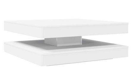 Table basse carrée rotative à 360 degrés Italo 90 cm – Moderne et pratique