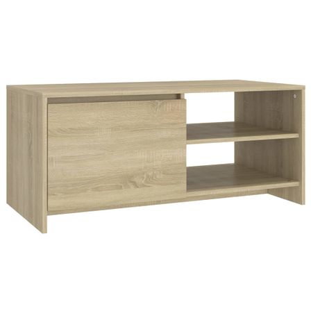 Table basse Chêne sonoma 102x50x45 cm Bois d'ingénierie