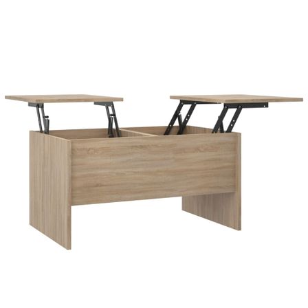 Table basse Chêne sonoma 80x50x42,5 cm Bois d'ingénierie