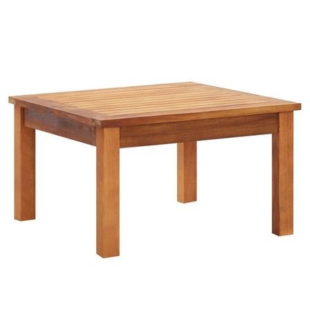 Table basse de jardin acacia massif clair Woun