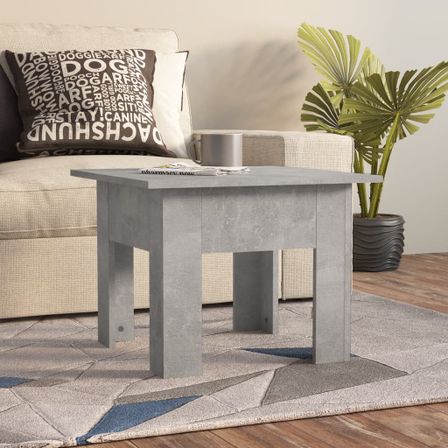Table basse Gris béton 55x55x42 cm 2