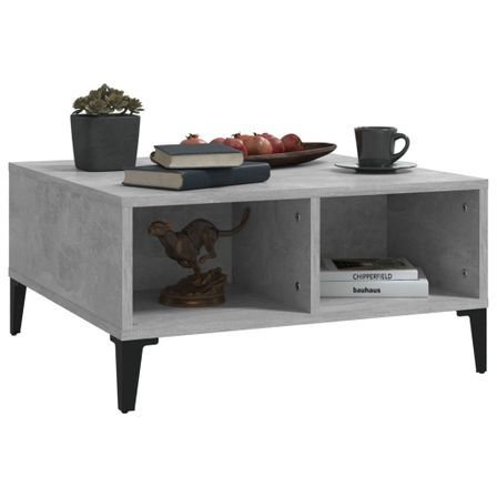 Table basse Gris béton 60x60x30 cm