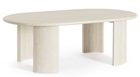Table basse ovale en bois de manguier ORINDA 130 cm