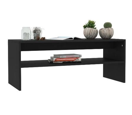 Table basse rectangulaire bois noir Sonya