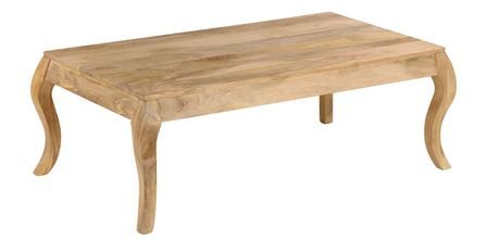 Table basse rectangulaire manguier massif clair Sempra