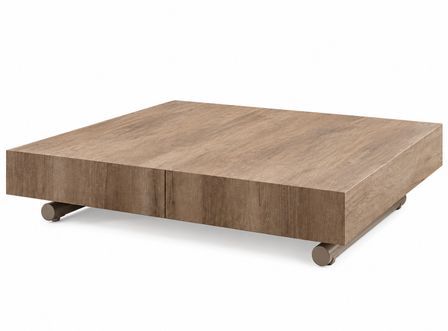 Table basse relevable extensible ALEXANDRA chêne 120 à 220 cm – Design italien