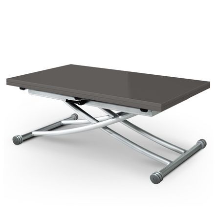 Table basse relevable Laquée Gris foncé Kazer 114