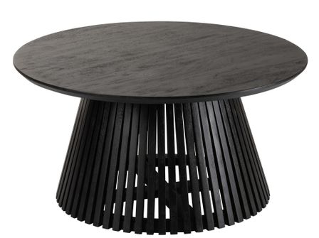 Table basse ronde en bois massif VINCENT Ø90 cm