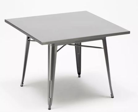 Table carrée en métal SALONA 80x80 cm – Intérieur ou extérieur