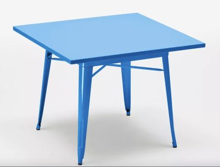 Table carrée en métal SALONA 80x80 cm – Intérieur ou extérieur