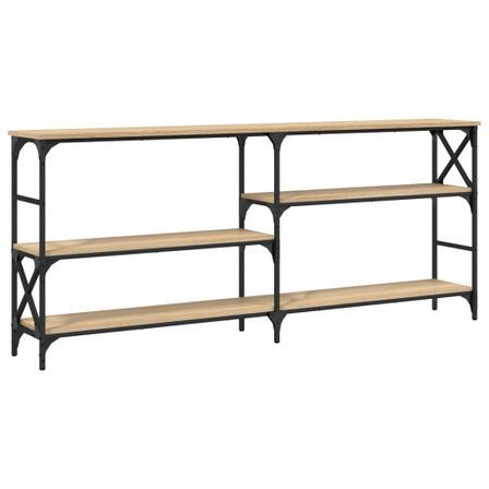 Table console chêne sonoma 180x29x76,5 cm bois d'ingénierie