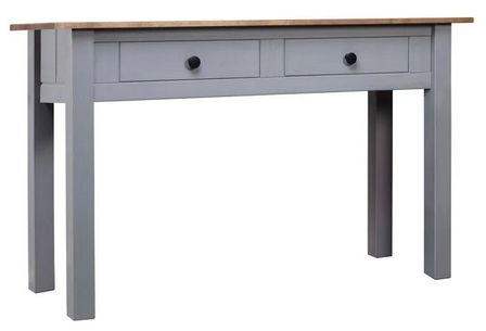 Table console en bois de pin massif Autika 110 cm – Élégance rustique et polyvalence