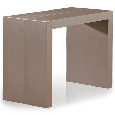 Table console extensible Bois Taupe 50 à 250 cm - 12 personnes