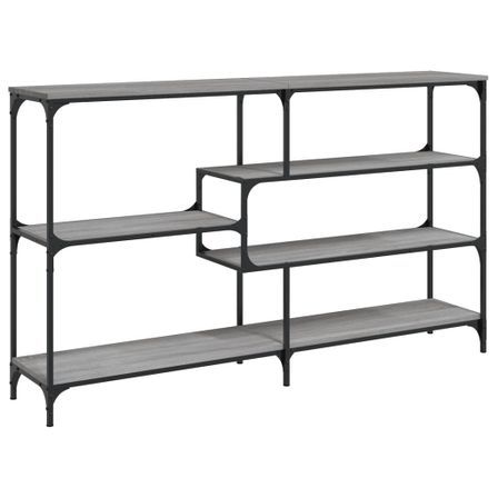 Table console sonoma gris 160x32x95 cm bois d'ingénierie