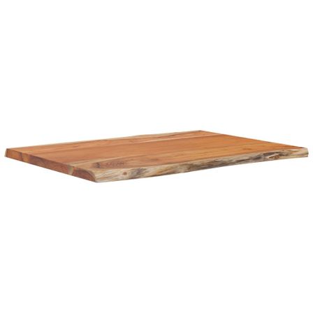 Table d'appoint 50x40x2,5cm bois massif acacia bordure assortie