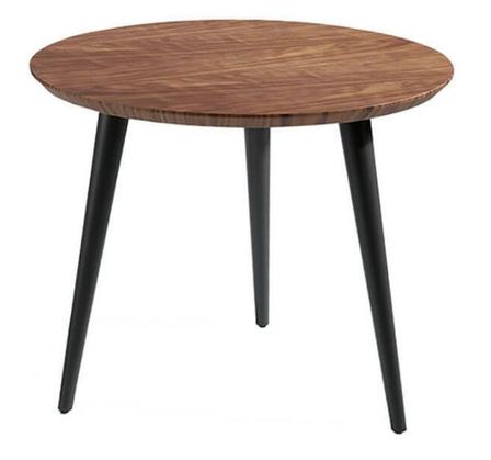 Table d'appoint bois plaqué noyer Monza