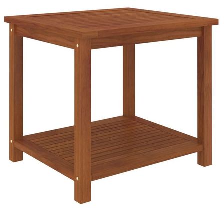 Table d'appoint carrée acacia massif foncé Klover