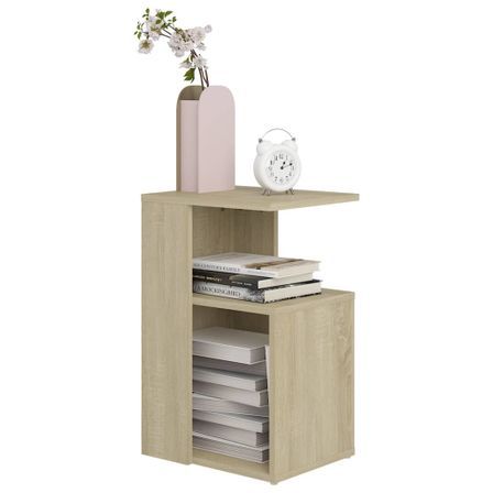 Table d'appoint Chêne sonoma 36x30x56 cm
