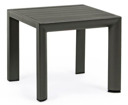 Table d'appoint de jardin carrée en aluminium Cadia - Lot de 2