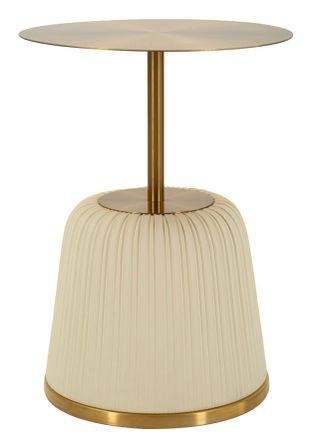 Table d'appoint egle blanche ø 40 x 55 cm