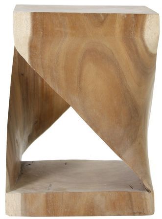 Table d'appoint ethnique acacia massif clair Mathia