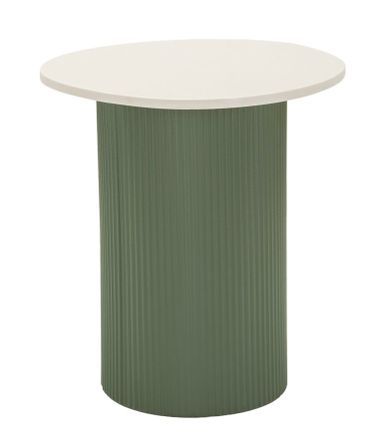 Table d’appoint Frankfurt effet marbre design rainuré moderne