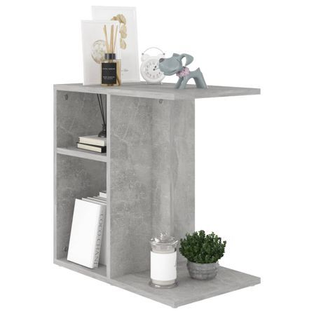 Table d'appoint Gris béton 50x30x50 cm