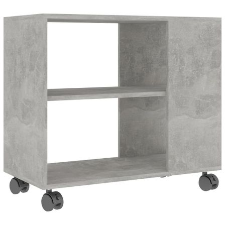 Table d'appoint Gris béton 70x35x55 cm