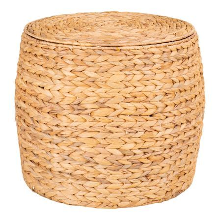 Table d’appoint Jacinthe d’eau avec rangement DELIA Ø 43 cm
