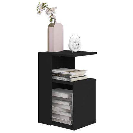 Table d'appoint Noir 36x30x56 cm
