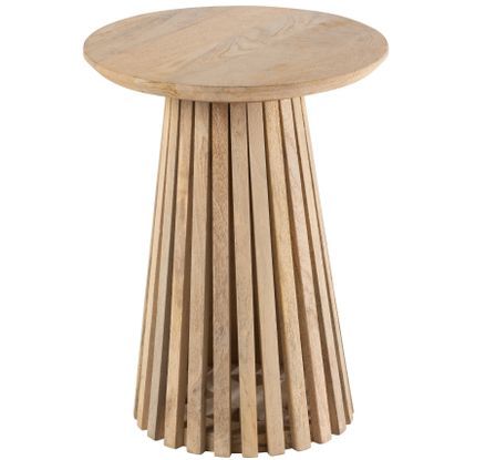 Table d'appoint ronde en bois massif VINCENT Ø40 cm