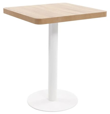 Table de bar carrée KALAS – Plateau bois & pied métal