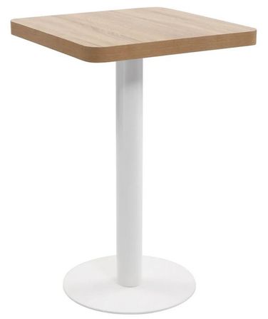 Table de bar carrée KALAS – Plateau bois & pied métal