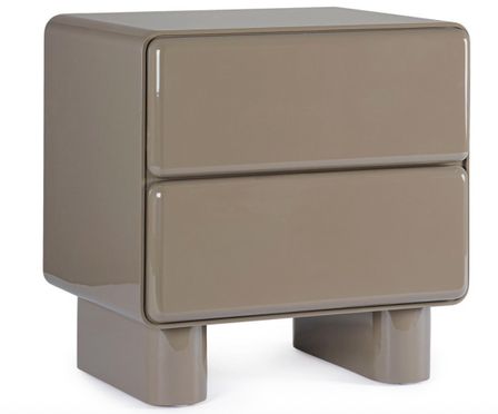 Table de chevet 2 tiroirs OTILIA – finition brillante