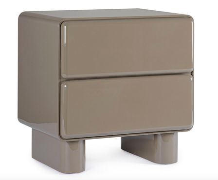 Table de chevet 2 tiroirs OTILIA – finition brillante