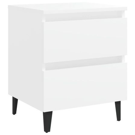 Table de chevet Blanc 40x35x50 cm