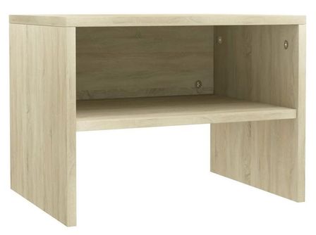 Table de chevet bois chêne sonoma Tsela