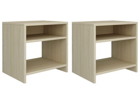 Table de chevet Chêne sonoma 40 x 30 x 40 cm - Lot de 2