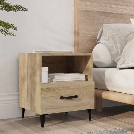 Table de chevet Chêne Sonoma Bois d'ingénierie 2