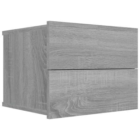 Table de chevet murale Sonoma gris 40x30x30 cm Bois d'ingénierie