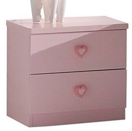 Table de chevet princesse rose Kizza