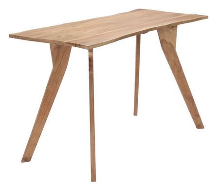 Table de cuisine acacia massif clair Helit 120 cm