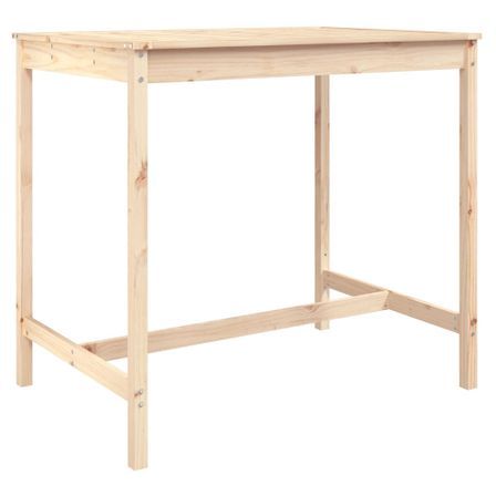 Table de jardin 121x82,5x110 cm bois massif de pin