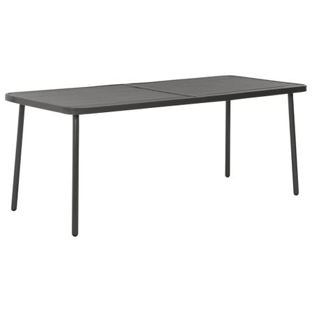 Table de jardin Gris foncé 180x83x72 cm Acier